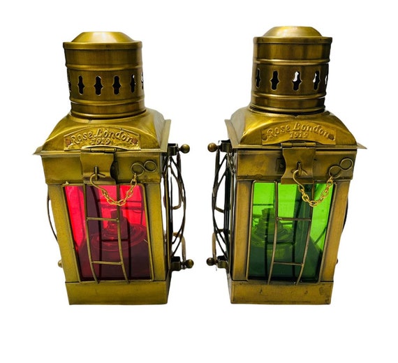 Persoonlijk Regelen Handel Nautische antieke rood / groen mooi schip olie lamp lantaarn - Etsy Nederland Persoonlijk Regelen Handel Nautische antieke rood / groen mooi schip olie lamp lantaarn - Etsy Nederland