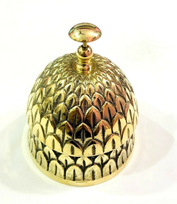 Brass Frog Style Ornate Hotel Front Desk Bell Vintage Sale Service Counter Bell