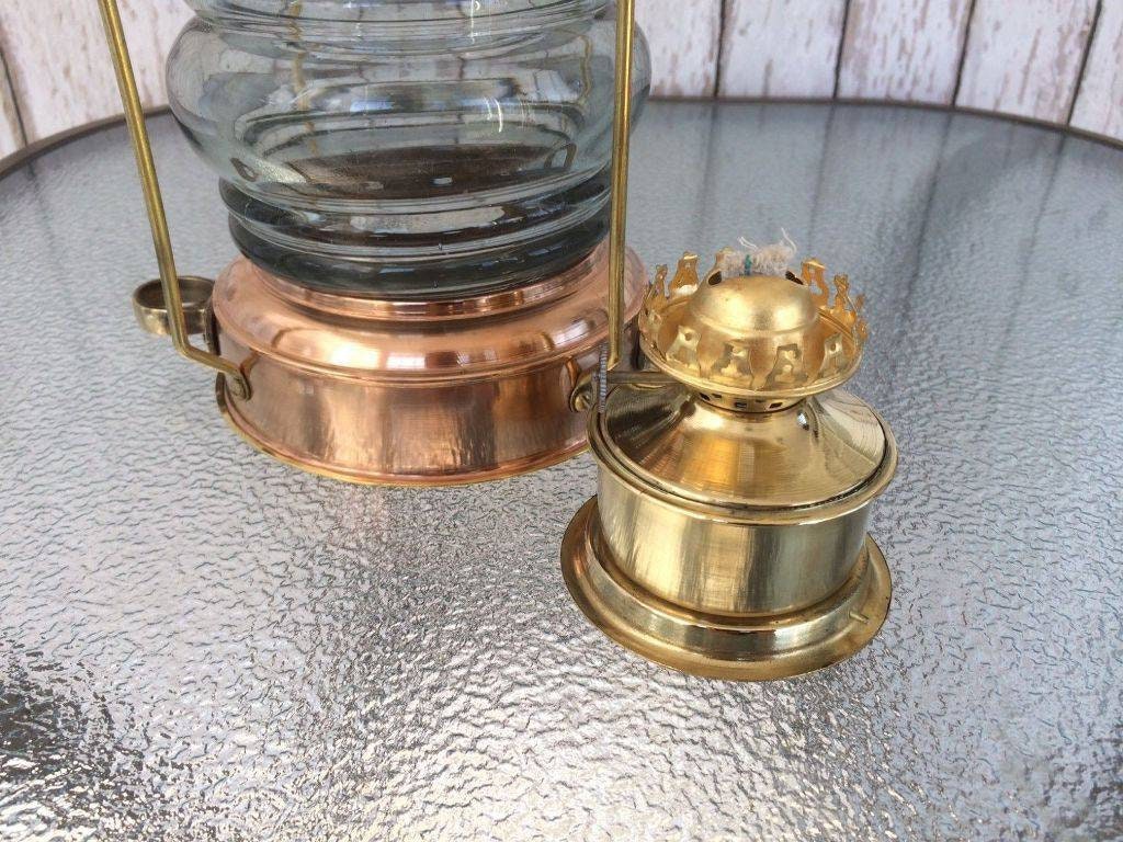 Copper & Brass Oil Lamp Lantern Leed Burton Nautical Maritime Etsy