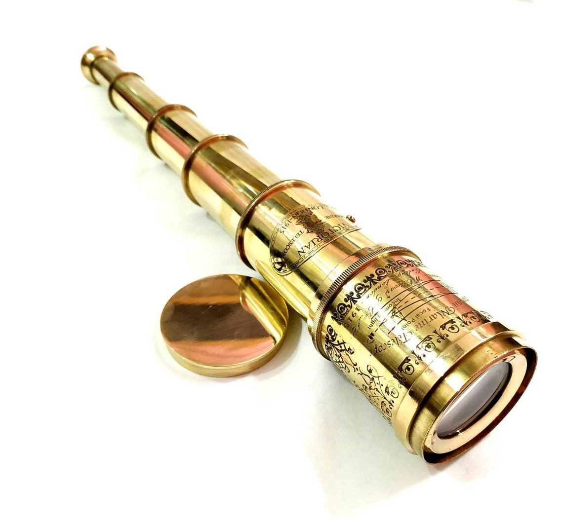 18 Nautical Antique Brass Victorian Marine Telescope Etsy