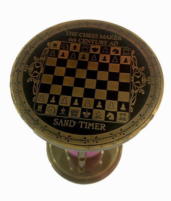 Antique Finish Brass Sand Timer Nautical Maritime Chess Table Decor Hourglass