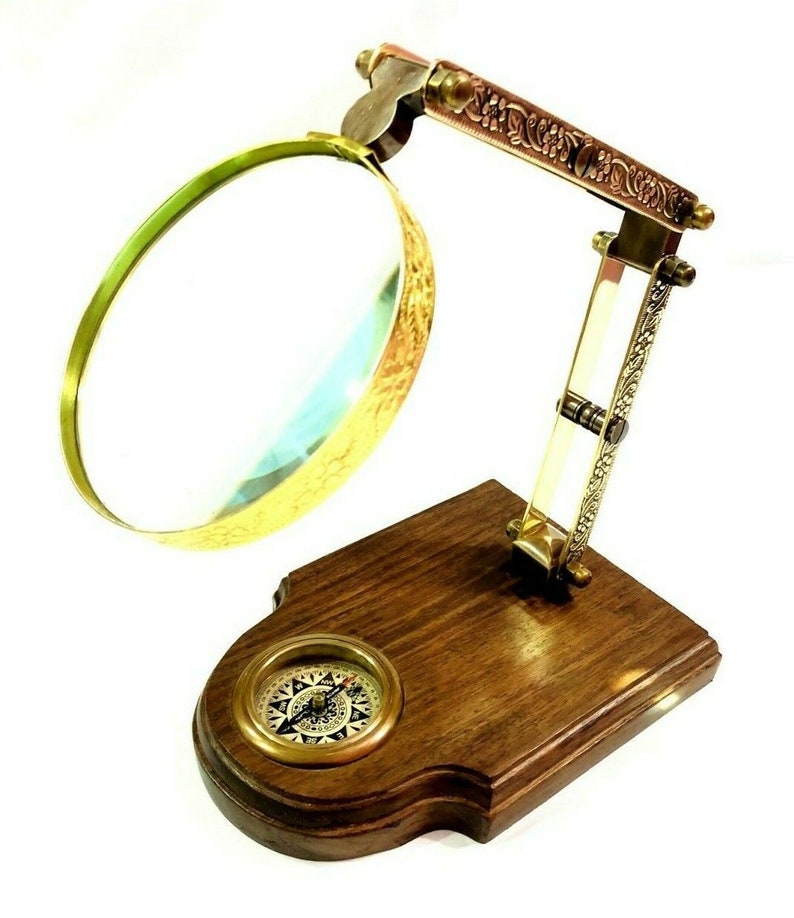 Nautical brass magnifying glass Etsy