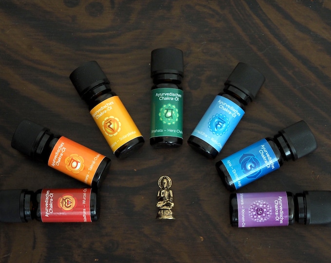 Set of 7 Chakra Ayurvedic Essential Oil Blends Etsy