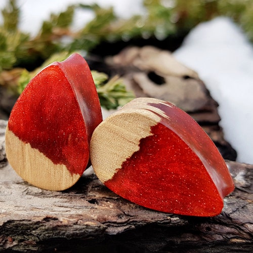 Teardrop Plugs Wood Gauges Wood Plugs Plugs and Tunnels 00 Etsy