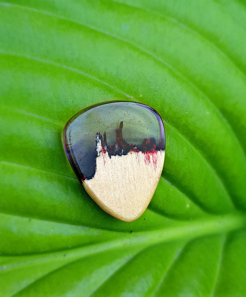 Wood resin guitar pick working guitar pick guitar pick Etsy