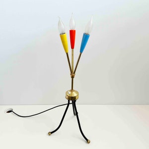 Vintage Table Lamp in Sputnik Style // Stilnovo Lamp // Space Age Desk Lamp // Fifties // Mid-Century // MCM // Sixties