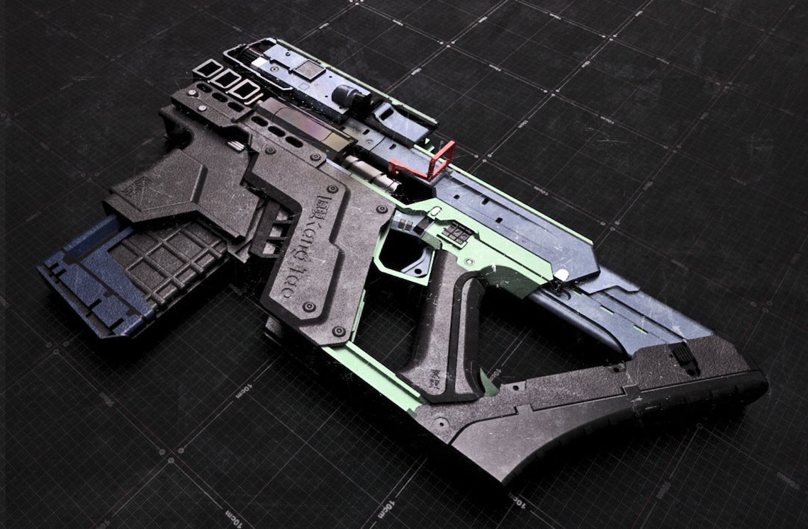 3D STL Cyberpunk Smart Gun G58 Etsy