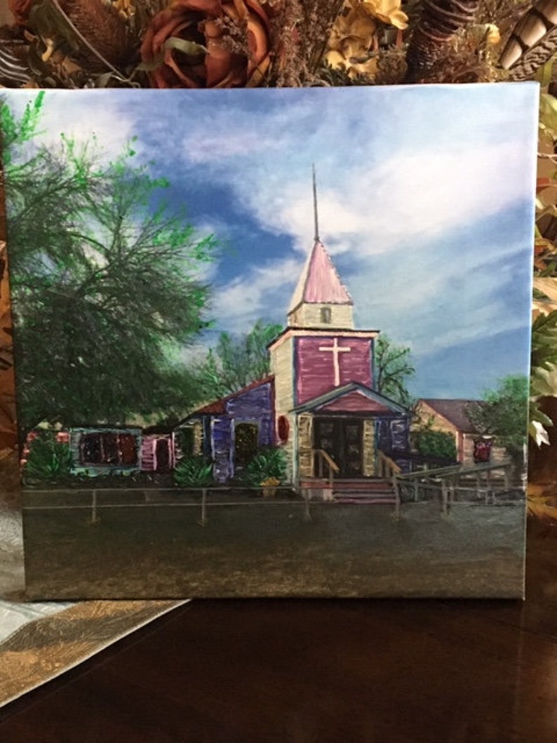 Whitsett Baptist Church of Texas Photograph Embellished with Etsy