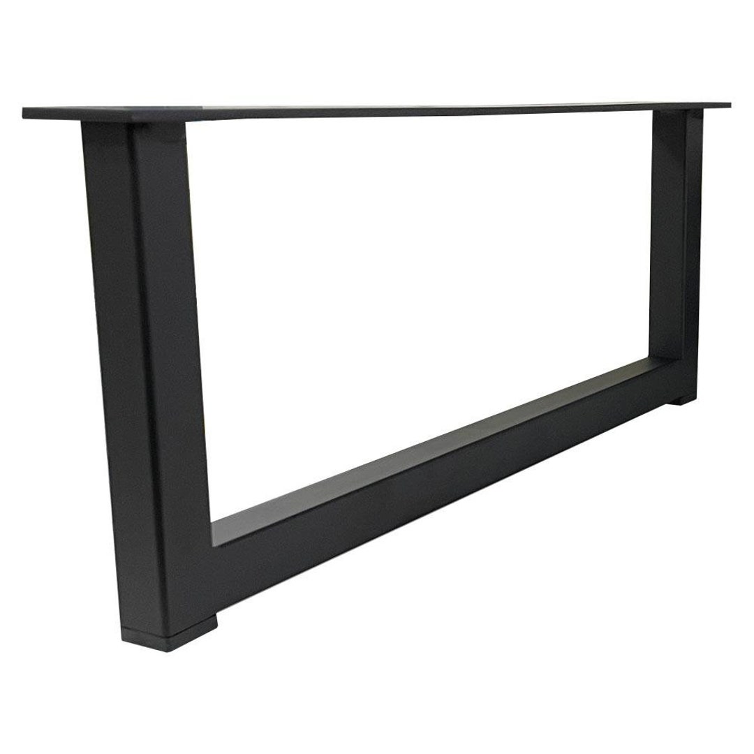 Black Steel Modern Cupboard Leg Height 15 Cm and Width 38 Cm tube 2 X 2