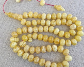 Baltic amber Islamic rosary