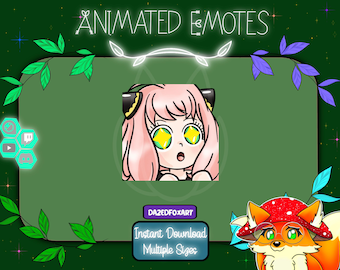 Anya asombrada - Emoticono animado