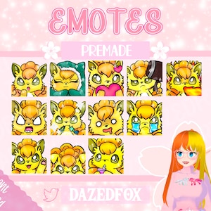 Shiny Vulpix Emote Set