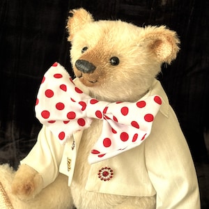 Handgemachter Mohair Teddybär Oliver - Vintage-Stil Künstlerbär, Sammlerstück, OOAK Erbstück Bär Geschenk für Sammler
