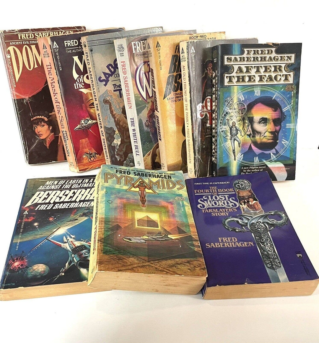 Fred Saberhagen 10 Books Vintage Science Fiction Book Lot Etsy