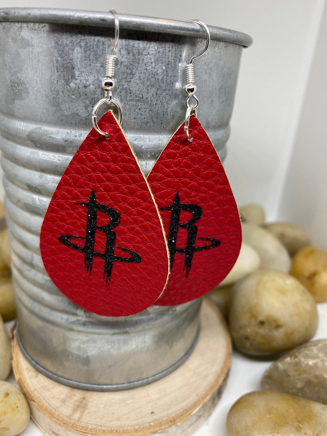 Basketball Earrings Nba Earrings Bucks Earrings Rockets Etsy