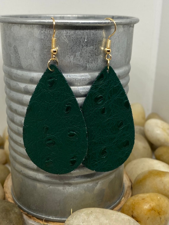 Hunter green best sale earrings