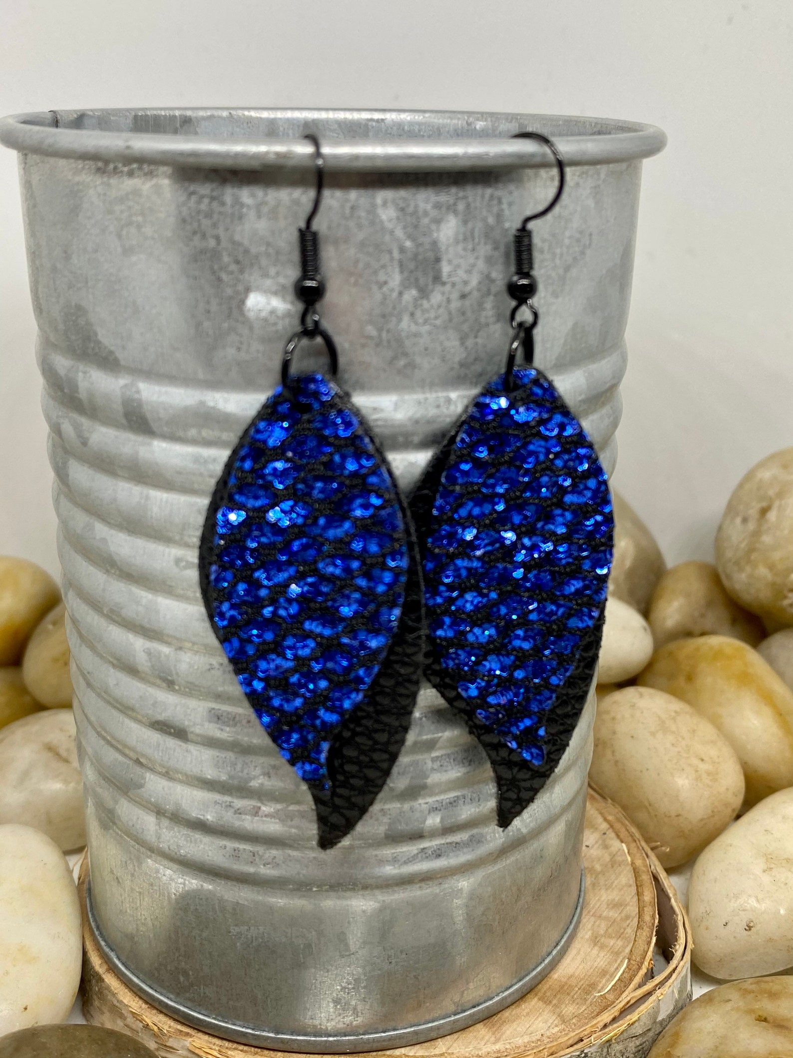 Ducarre Resin and Sparkle Earring in Blue main image 0