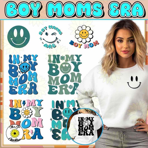 6+ In My Boy Mom Era PNG Bundle, New Mom Gift Png, In My Mom Era Sublimation Design, Boy Mom Club Full Png Wrap, Digital Download