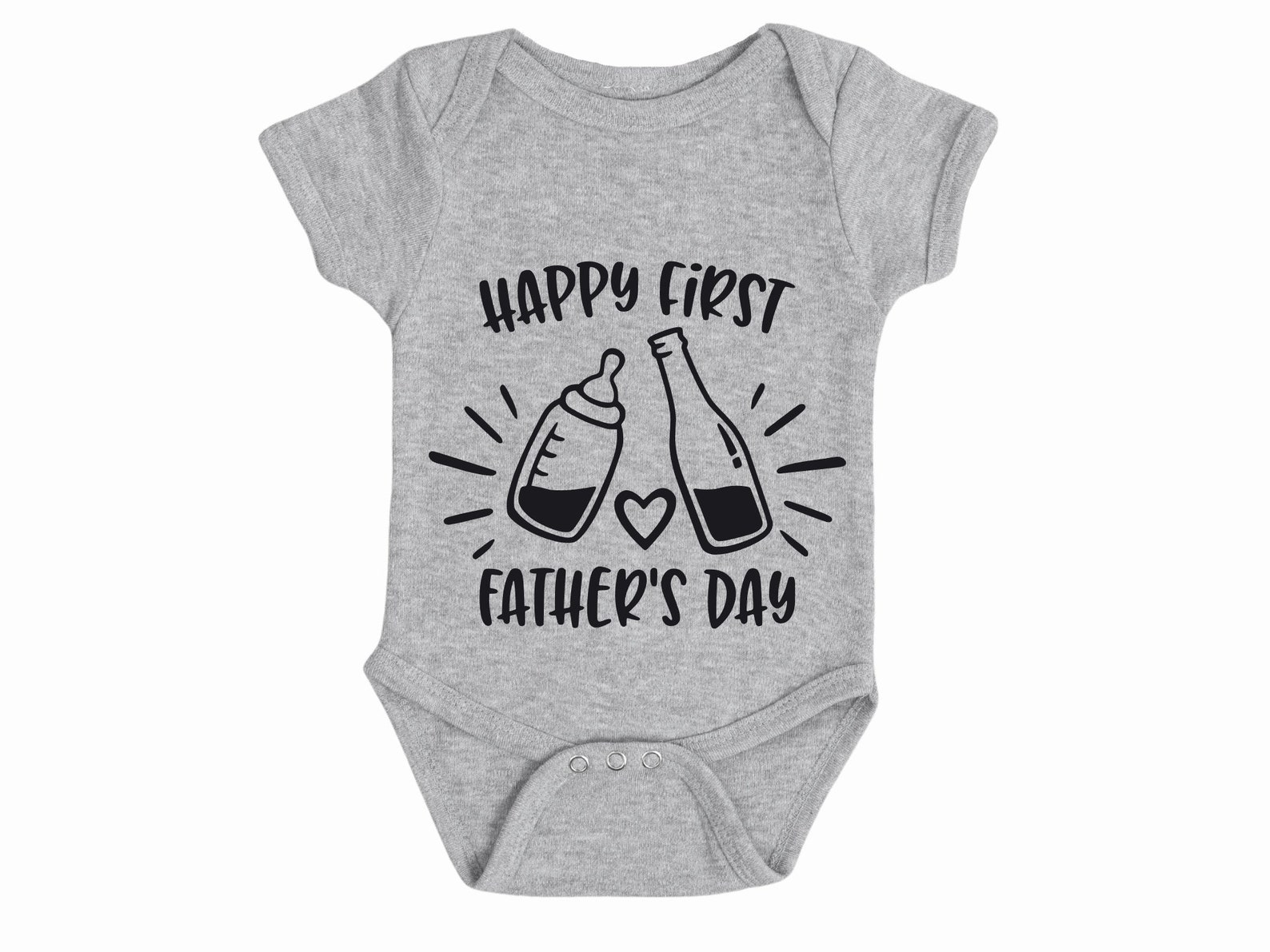 Happy First Father's Day Baby Onesie Etsy