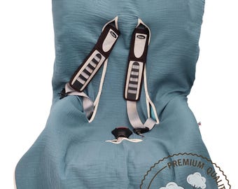 Cotton Muslin Car Seat Cover: Universal Fit, Easy Wash