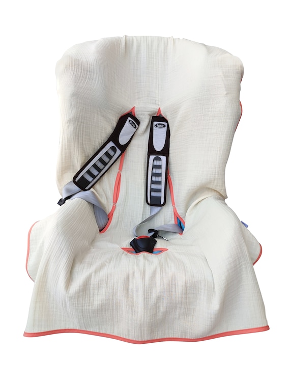 Muslin Car Seat Cover: Universal Fit, Easy Wash Cotton Liner