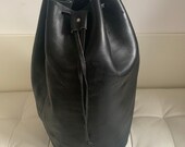 Moroccan single strap leather duffle bag