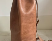 Moroccan single strap leather duffle bag