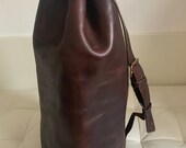 Moroccan single strap leather duffel bag