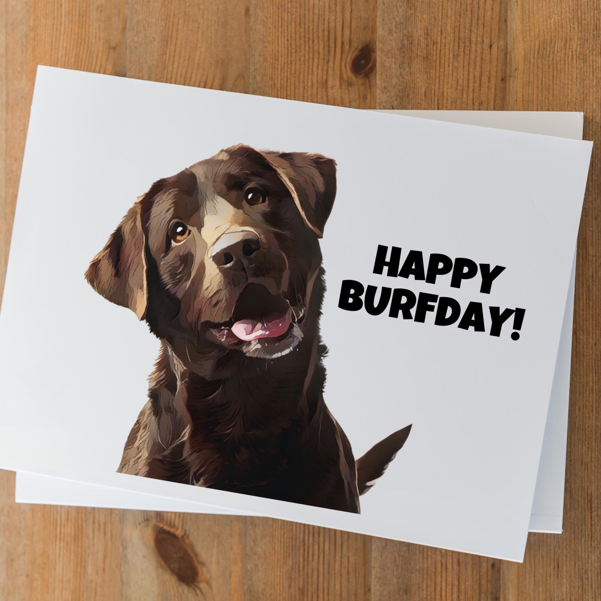 Dog Theme Birthday Card, Funny Birthday Card for Dog Owner From Dog ...