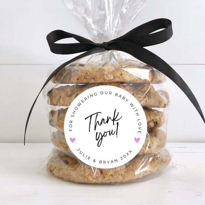 Thank You Stickers, Custom Baby Shower Favor Labels, Personalized Favor ...
