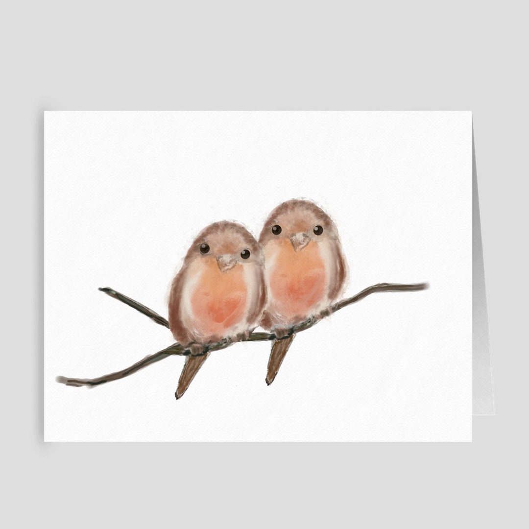 Bird Note Cards Love Bird Note Cards Thank You Notes Cards Etsy