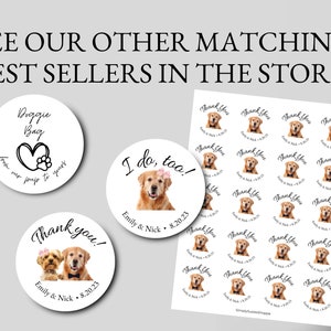 Wedding Favor Sign, Dog Wedding Favor, Editable Thank You Sign, Please Take One, Dog Bar Wedding Sign, Take a Treat Sign, Pet Treat Favor image 8