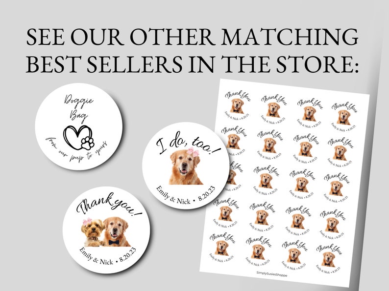 Wedding Favor Sign, Dog Wedding Favor, Editable Thank You Sign, Please Take One, Dog Bar Wedding Sign, Take a Treat Sign, Pet Treat Favor image 8