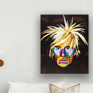 Andy Warhol, Pop Art Portrait, Pop Art Wall Art, Colorful Portrait, Famous People Art, Famous People Portrait, Celebrity Portrait, Modern image 3