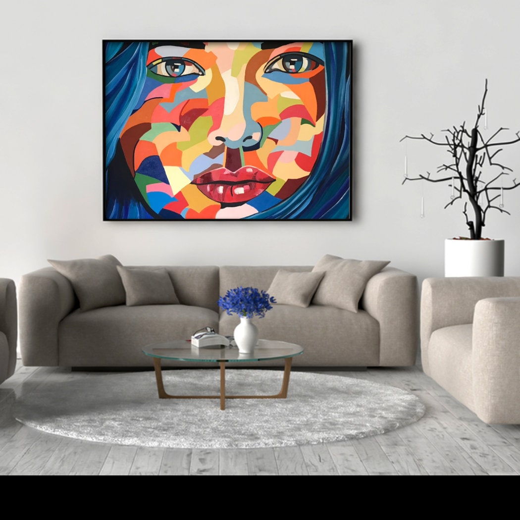 Colorful Canvas Print Large Canvas Wall Art Print Modern - Etsy