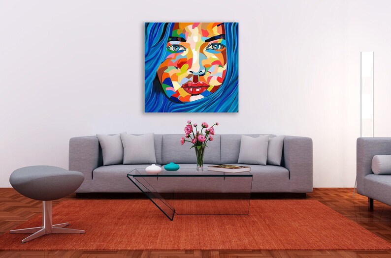 Colorful Canvas Print Large Canvas Wall Art Print Modern - Etsy