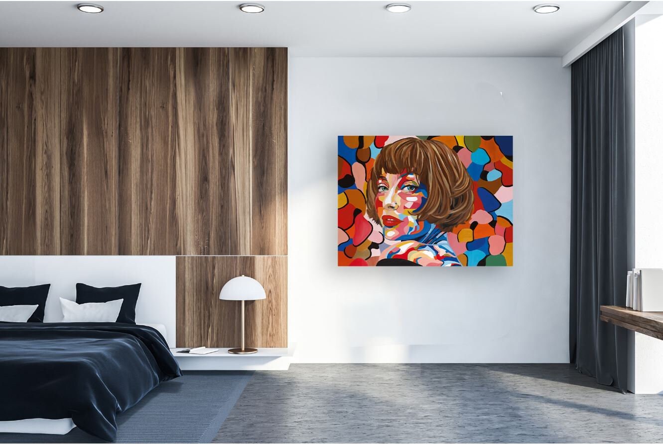 Modern Women Print Bedroom Canvas Wall Art Feminist Art | Etsy