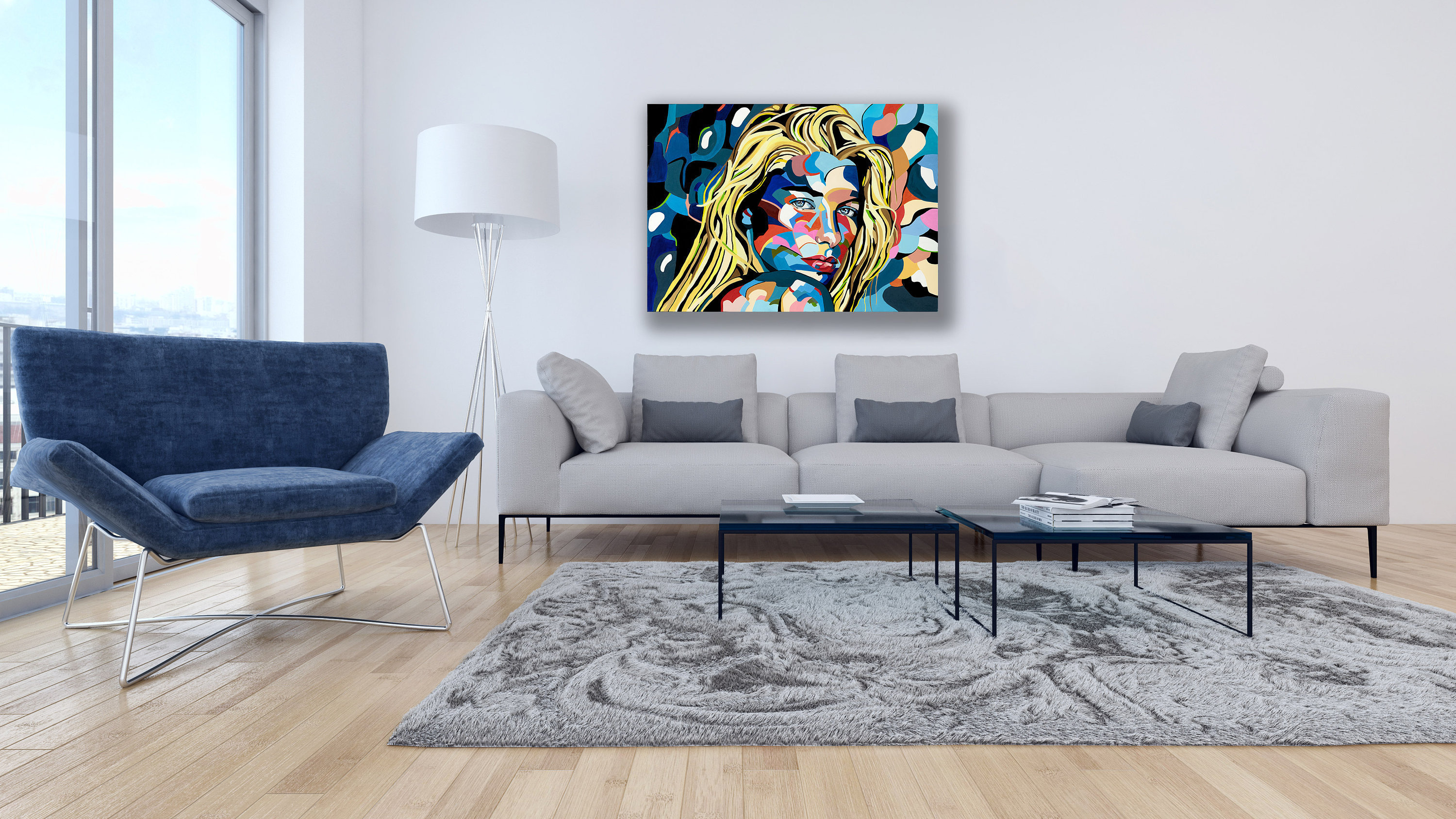 Large Horizontal Wall Art Print Pop Art Print Living Room Etsy