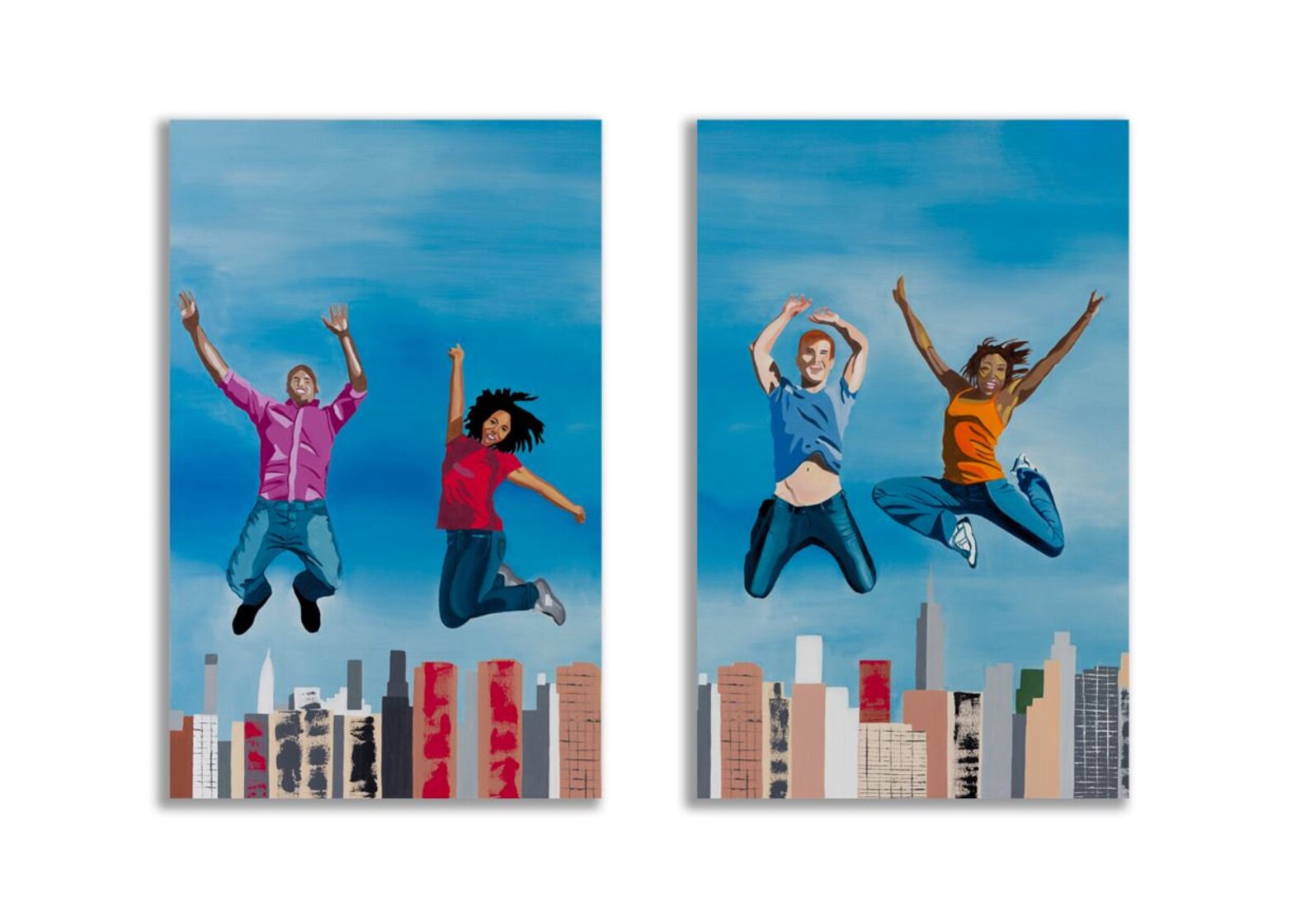 Colorful Wall Art Set, Painting Print Set, Pop Art Print, New York Wall