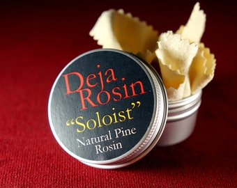 Deja "Soloist" Rosin - Natural Pine Rosin for Violin, Viola, and Cello