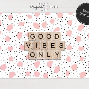 Printable Wall Art Downloadable Prints Good Vibes Only | Etsy