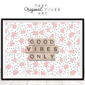 Printable Wall Art Downloadable Prints Good Vibes Only | Etsy