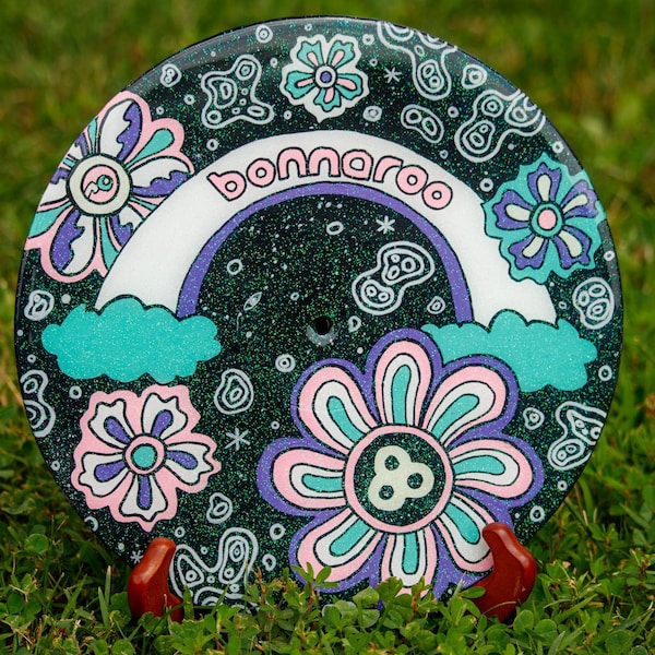 Hand Painted One of a Kind Bonnaroo 10 Inch Vinyl