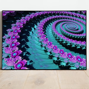 Spiral Fractal Poster Print (11&quot;x17&quot;) - Unframed