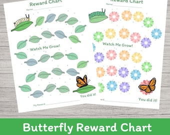 Butterfly Reward Chart Printable | Kids Chore and Behaviour Chart