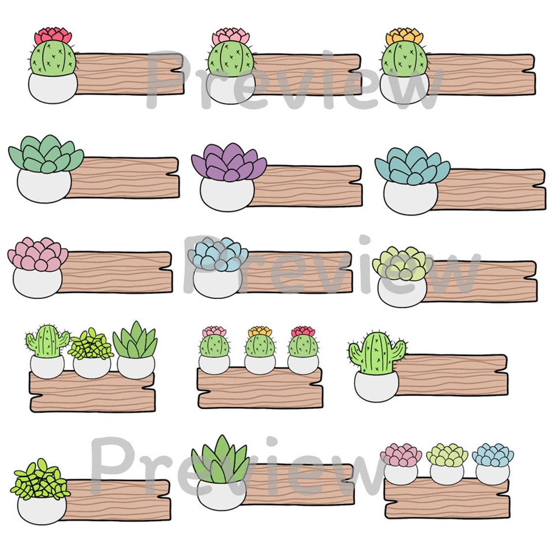 Editable Succulent Name Tags: Printable Classroom Decor (digital ...