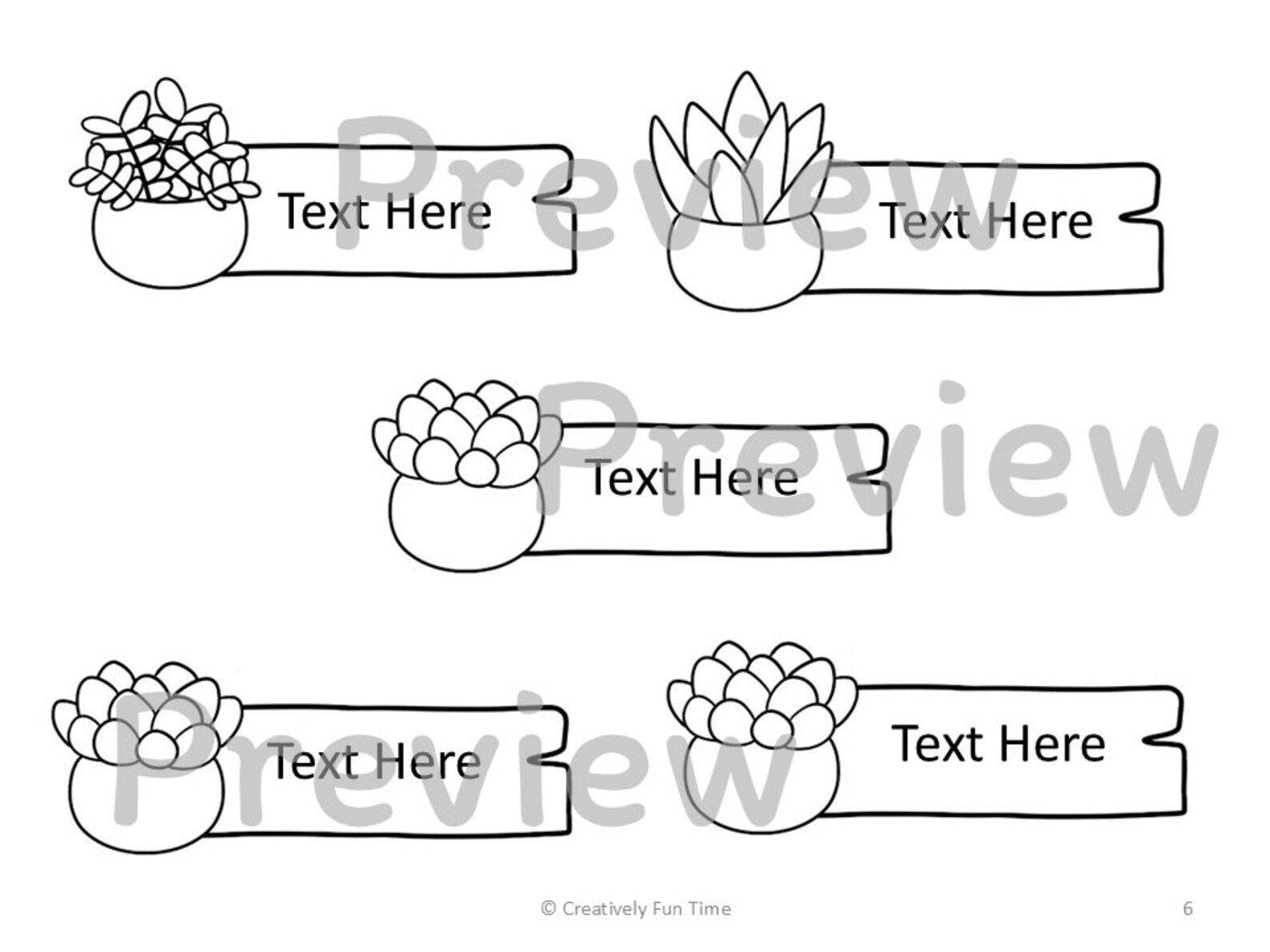 Editable Succulent Name Tags: Printable Classroom Decor (digital ...