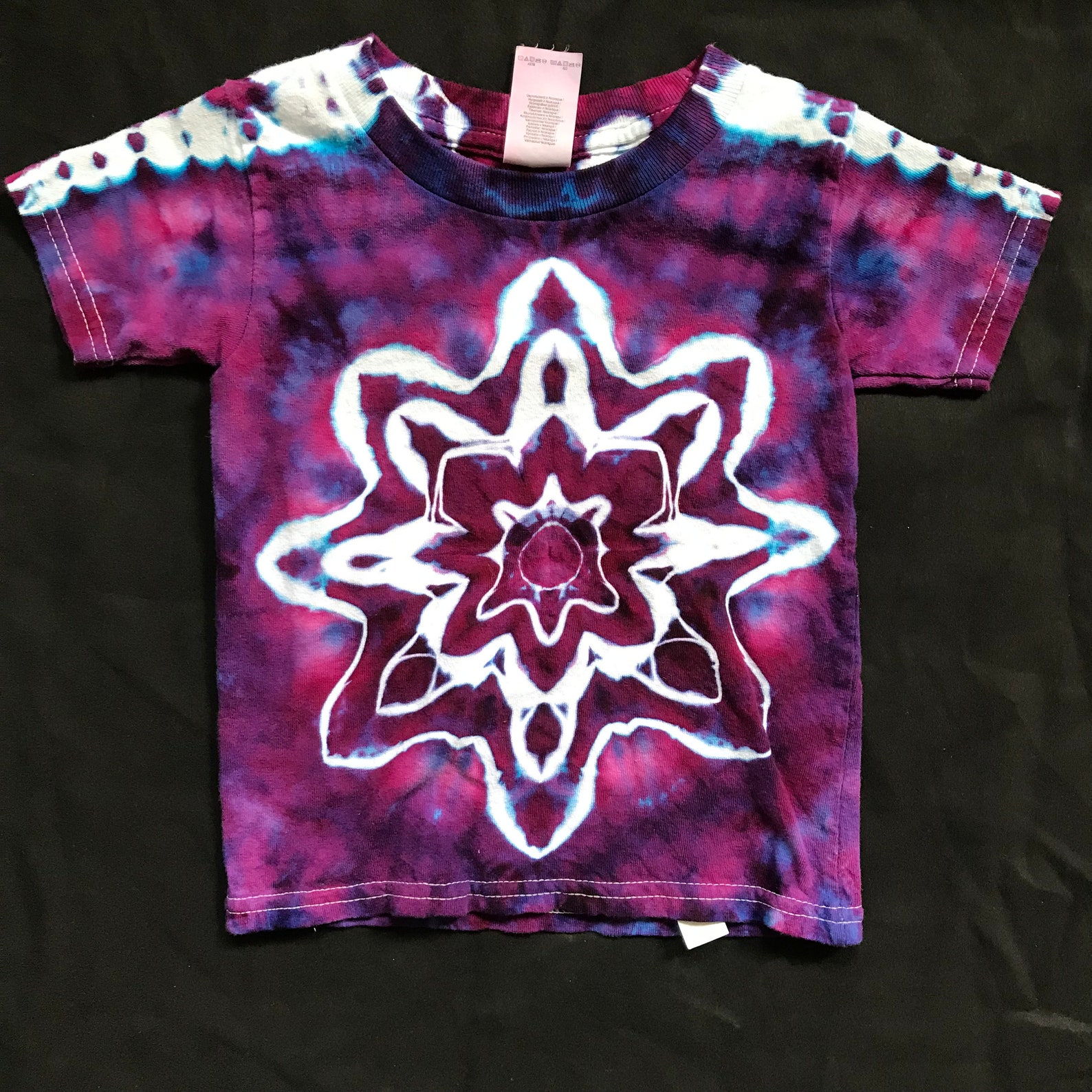Kids Tie Dye Shirt Kids Tie Dye T-Shirt In Star Pattern Size | Etsy
