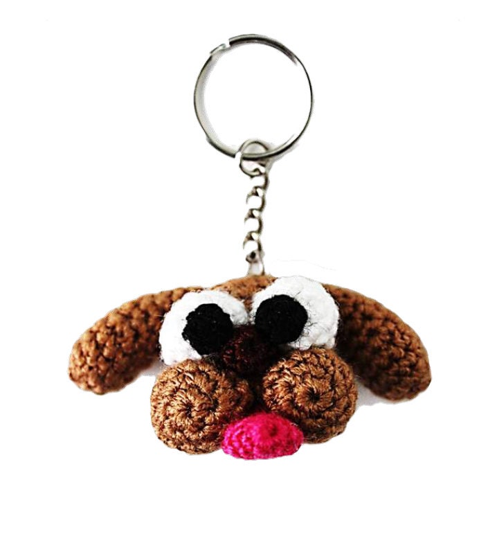 Key rings pattern knit key rings pdf Crochet pattern Animal Etsy