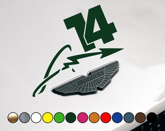 Racing driver Fernando #14 fan version logo - 2 TIMES WORLD CHAMPION - Vinyl Decal Sticker - Multiple sizes and colors available!